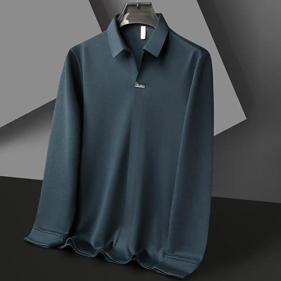 Ireno™- Pull chemise pour hommes stylé